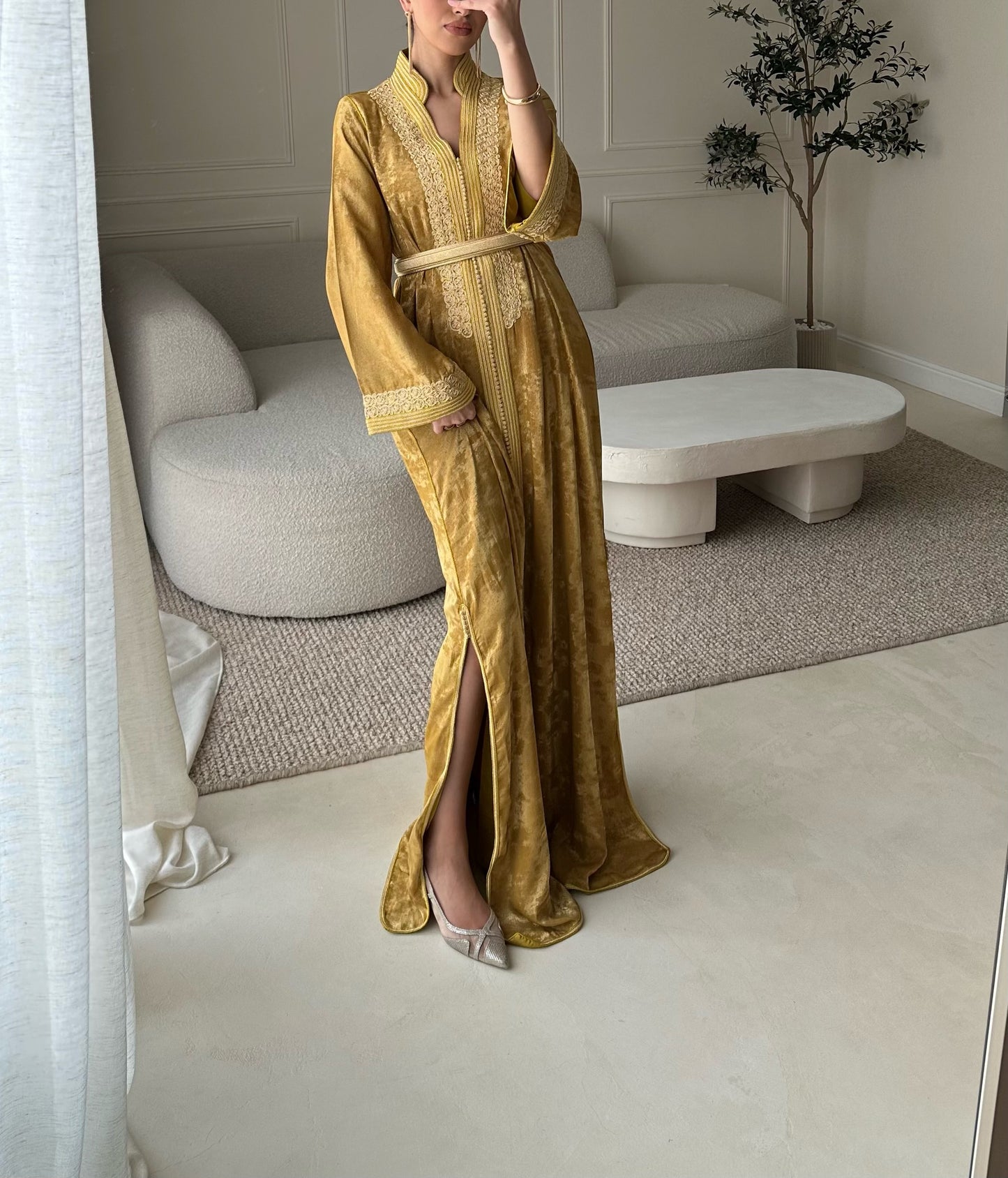 CAFTAN MANAL YELLOW