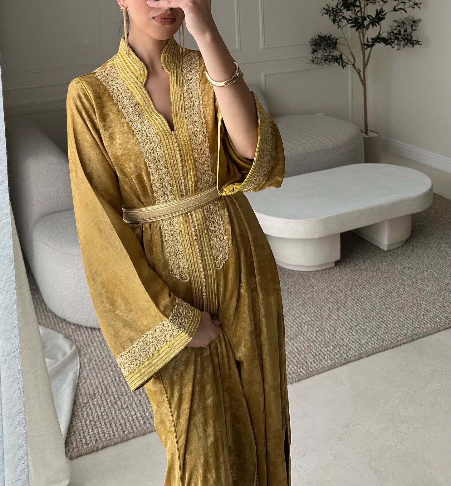 CAFTAN MANAL YELLOW